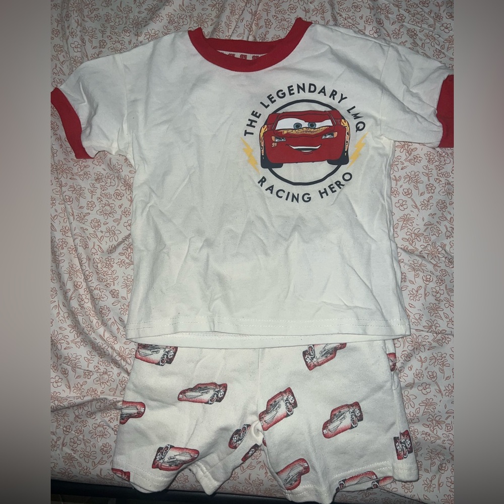 Kids' White and Red Racing Hero Pajama Set